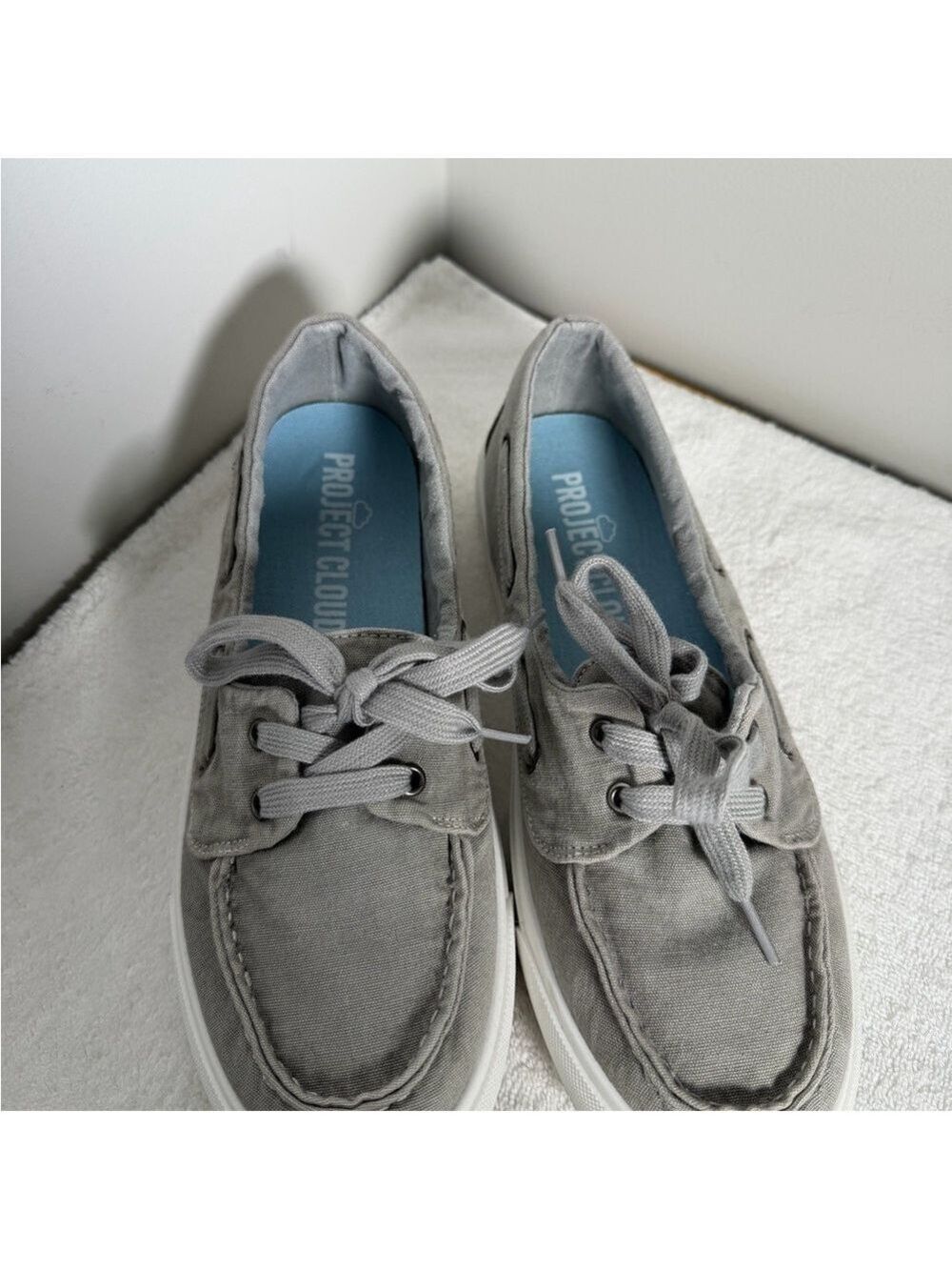 Project Cloud Gray Boat Shoes Size 9 - Picture 4 of 8